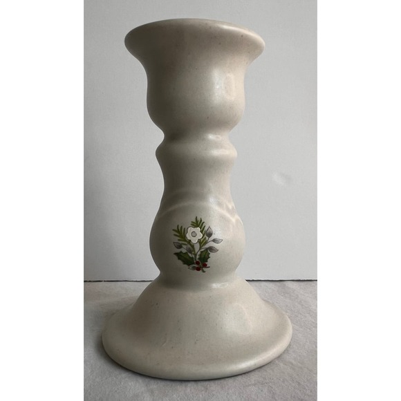 Pfaltzgraff Christmas‎ Heirloom Candlestick Glass Berries - Picture 1 of 6